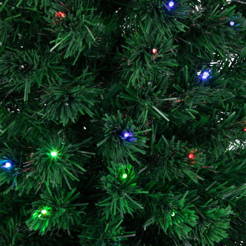 6' Pre-Lit LED Fiber Optic Color Changing Christmas Tree with Star Tree Topper