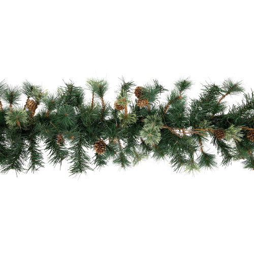 Yorkville Pine, Twig and Pinecone Artificial Christmas Garland - 9' x 12" - Unlit
