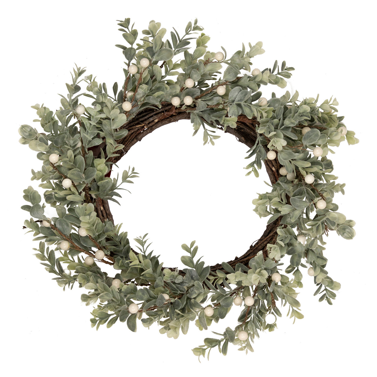 Real Touch?? Berry and Eucalyptus Christmas Wreath - 18" - Unlit
