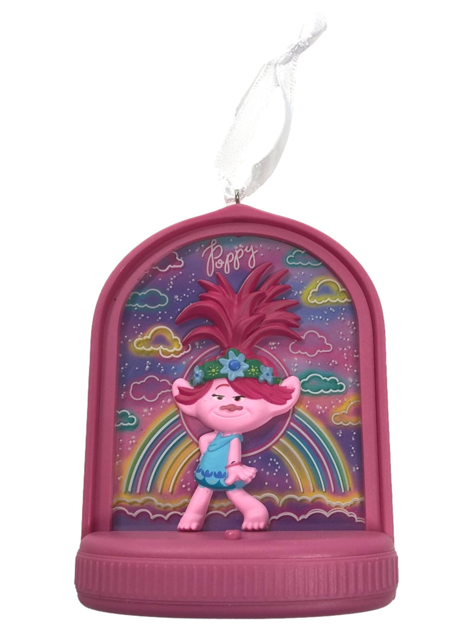 Hallmark Trolls World Tour Light Up Poppy Holiday Christmas Tree Ornament