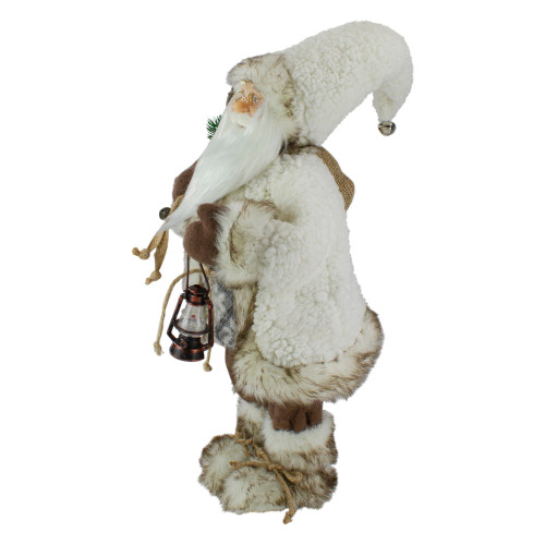 12" Snow Lodge Santa Christmas Figure with Lantern