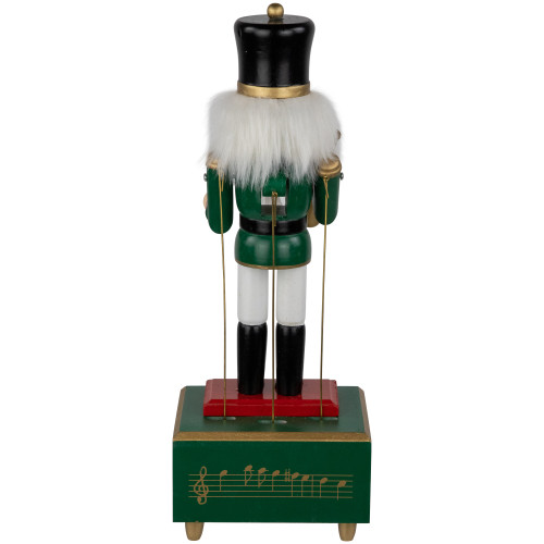 12" Red Animated and Musical Christmas Nutcracker with Trumpet