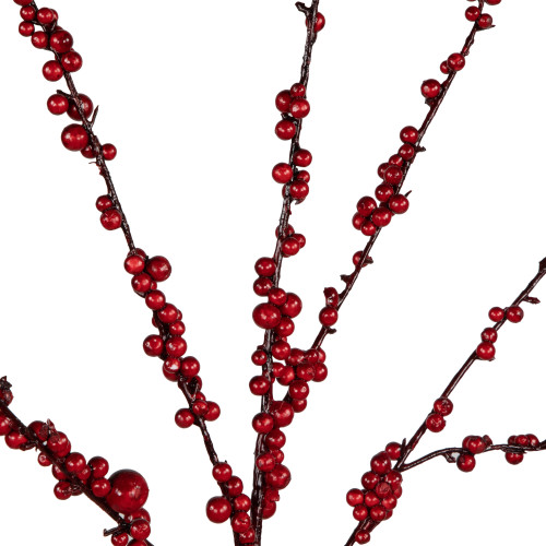 5' Artificial Red Berry Christmas Twig Tree, Unlit