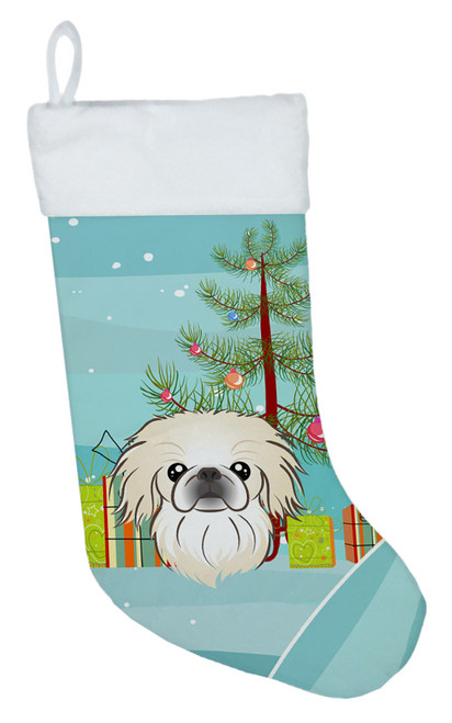 Christmas Tree and Pekingese Christmas Stocking BB1593CS