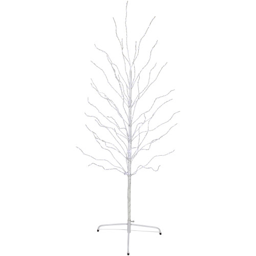 5' LED Lighted White Birch Christmas Twig Tree - Cool White Lights