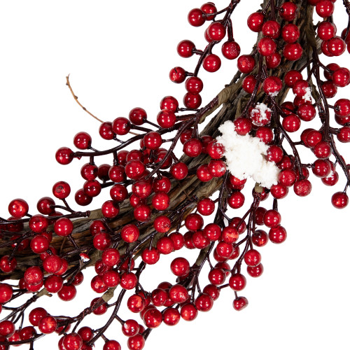 Real Touch?? Frosted Berry Artificial Christmas Wreath - 18" - Unlit