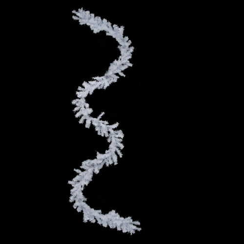 Canadian Pine Commercial Artificial Christmas Garland - 100' x 10" - White - Unlit