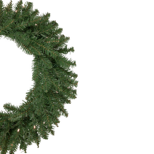 Pre-Lit Winona Fir Artificial Christmas Wreath, 24-Inch, Warm White LED Lights