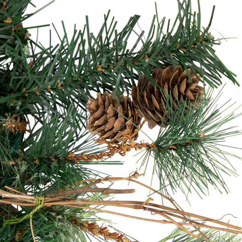 Yorkville Pine, Twig and Pinecone Artificial Christmas Garland - 9' x 12" - Unlit