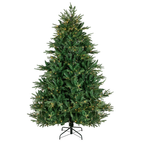 Real Touch?? Pre-Lit Full Juniper Pine Artificial Christmas Tree - 7.5' - Warm White LED