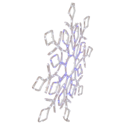 23" Lighted Snowflake Window Silhouette Christmas Decoration