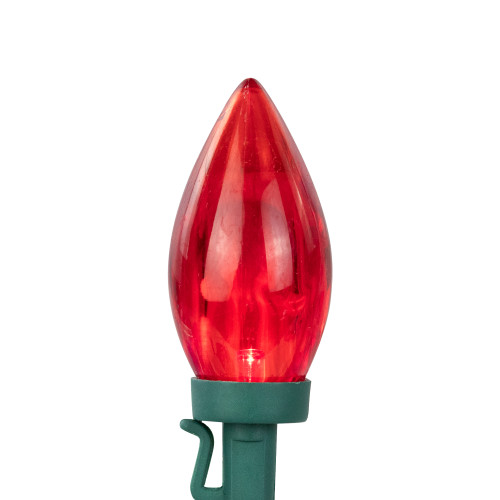 25ct Multi-Color LED C9 Christmas Lights, 16ft Green Wire