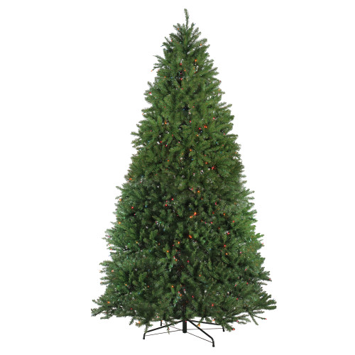 10' Pre-Lit Full Northern Pine Artificial Christmas Tree, Multi Lights