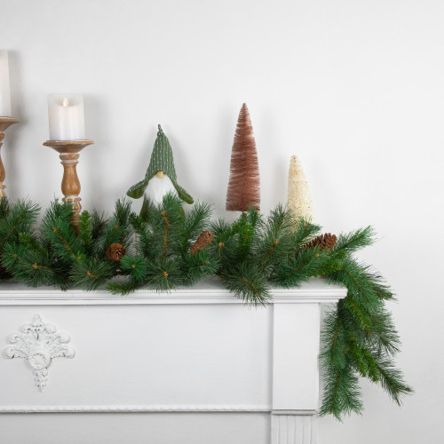 Pine and Pine Cones Artificial Christmas Garland - 9' x 12" - Unlit