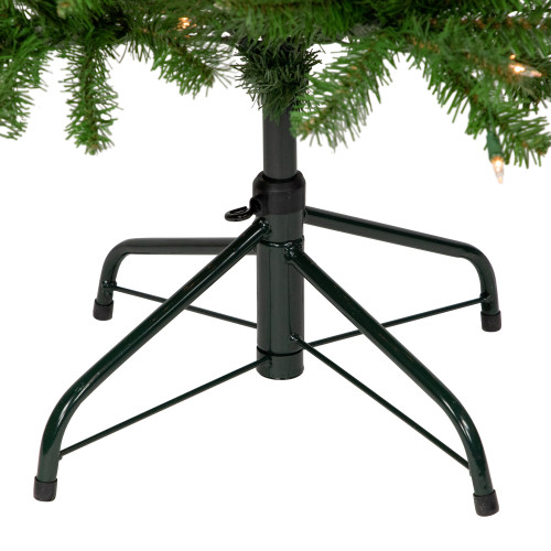 4.5' Pre-Lit White River Fir Artificial Pencil Christmas Tree - Clear Lights