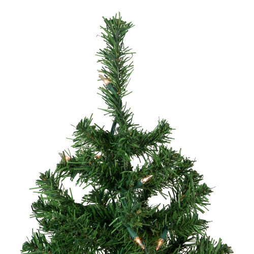 3' Pre-Lit Green Medium Niagara Pine Artificial Christmas Tree - Clear Lights