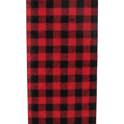 14' Red Buffalo Plaid Christmas Door Bow