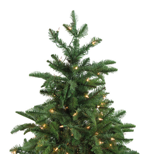 Real Touch?? Potted Sierra Norway Spruce Slim Artificial Christmas Tree - 4.5' - Clear Lights