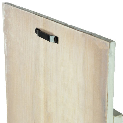 47.5" Red Buffalo Plaid Wooden Noel Christmas Porch Board Sign Decoration