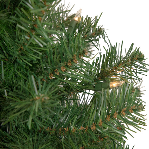 3' Pre-Lit Oakridge Noble Fir Artificial Christmas Tree, Clear Lights