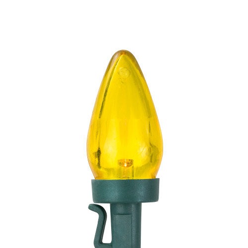 25ct Multi-Color LED C7 Christmas Light Set, 16ft Green Wire