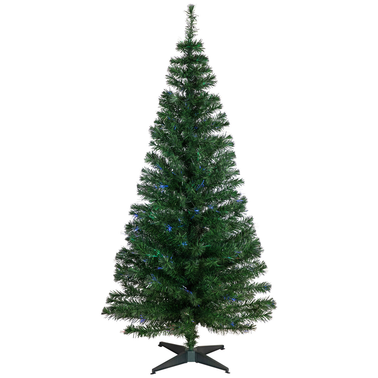 6' Multi-Color Fiber Optic Pine Christmas Tree