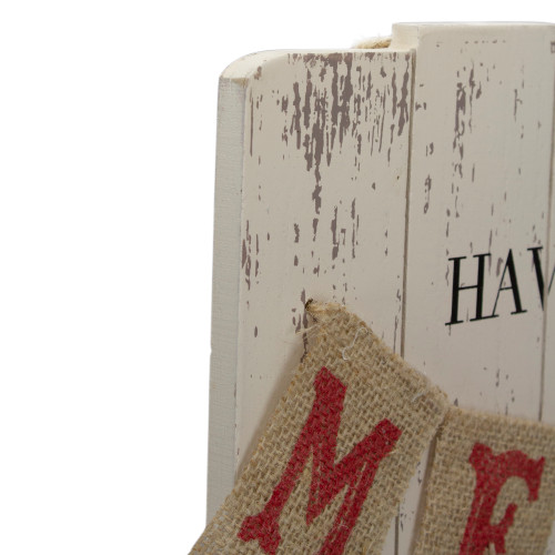 24-Inch Lighted Merry Little Christmas Vintage Red Truck Wall Sign