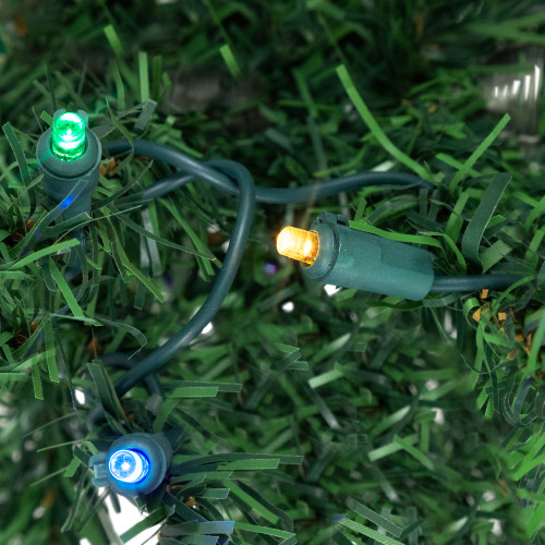 3' Pre-Lit Medium Mixed Classic Pine Artificial Christmas Tree, Multicolor LED Lights