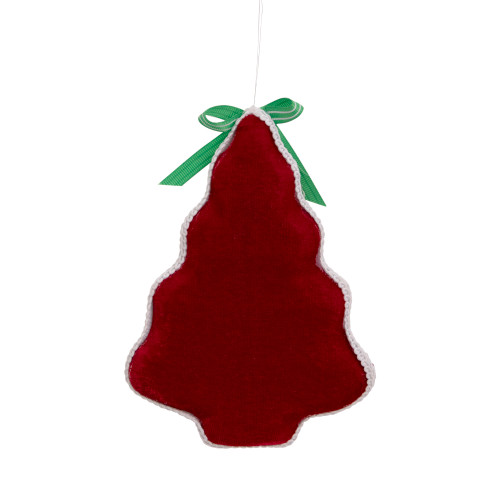 7.5" Red and Green Peppermint Tree Christmas Ornament