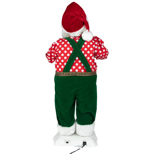 24" Animated and Musical Santa Claus with Hot Cocoa Christmas Figure