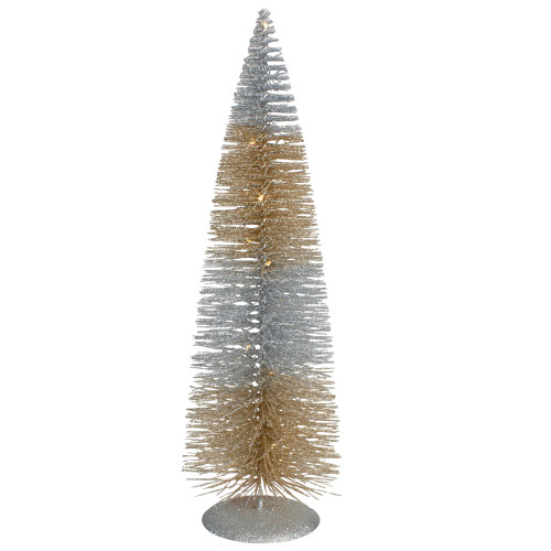 LED Lighted Sisal Christmas Tree -16"- Warm White