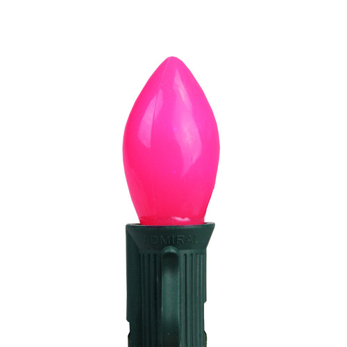 Opaque C7 Christmas Replacement Bulbs - Pink - Pack of 25