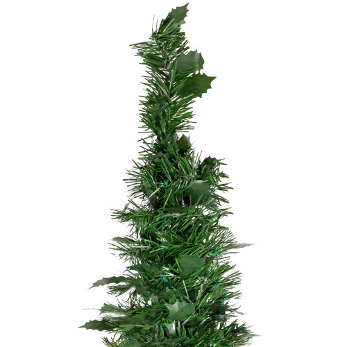 4' Green Tinsel Pop-Up Artificial Christmas Tree, Unlit