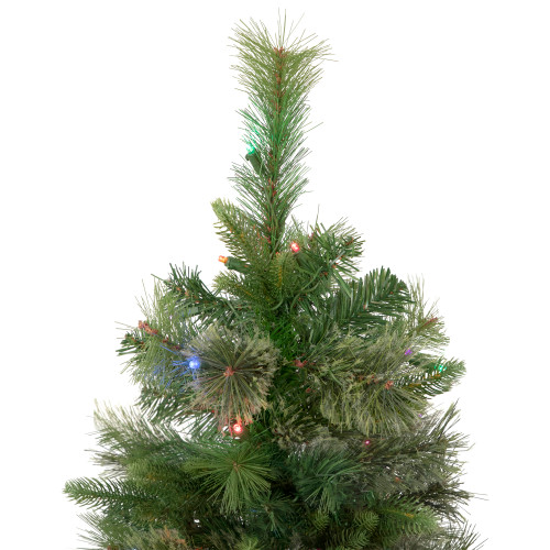 3' Pre-Lit Kingston Cashmere Pine Full Artificial Christmas Tree, Multi LED Lights