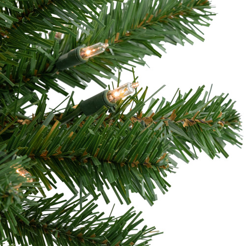 Pre-Lit Dorchester Pine Artificial Christmas Swag - 28" - Clear Lights