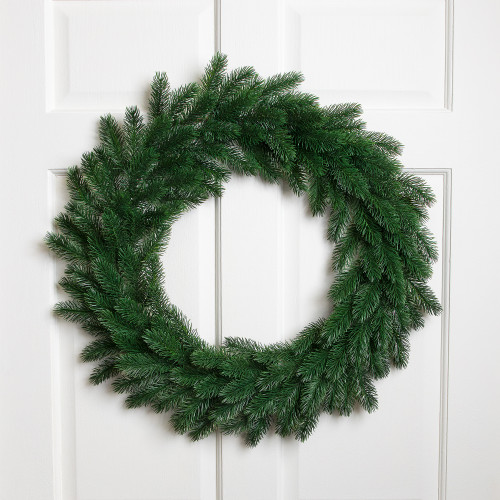 Evergreen Pine Artificial Christmas Wreath - 24" - Unlit