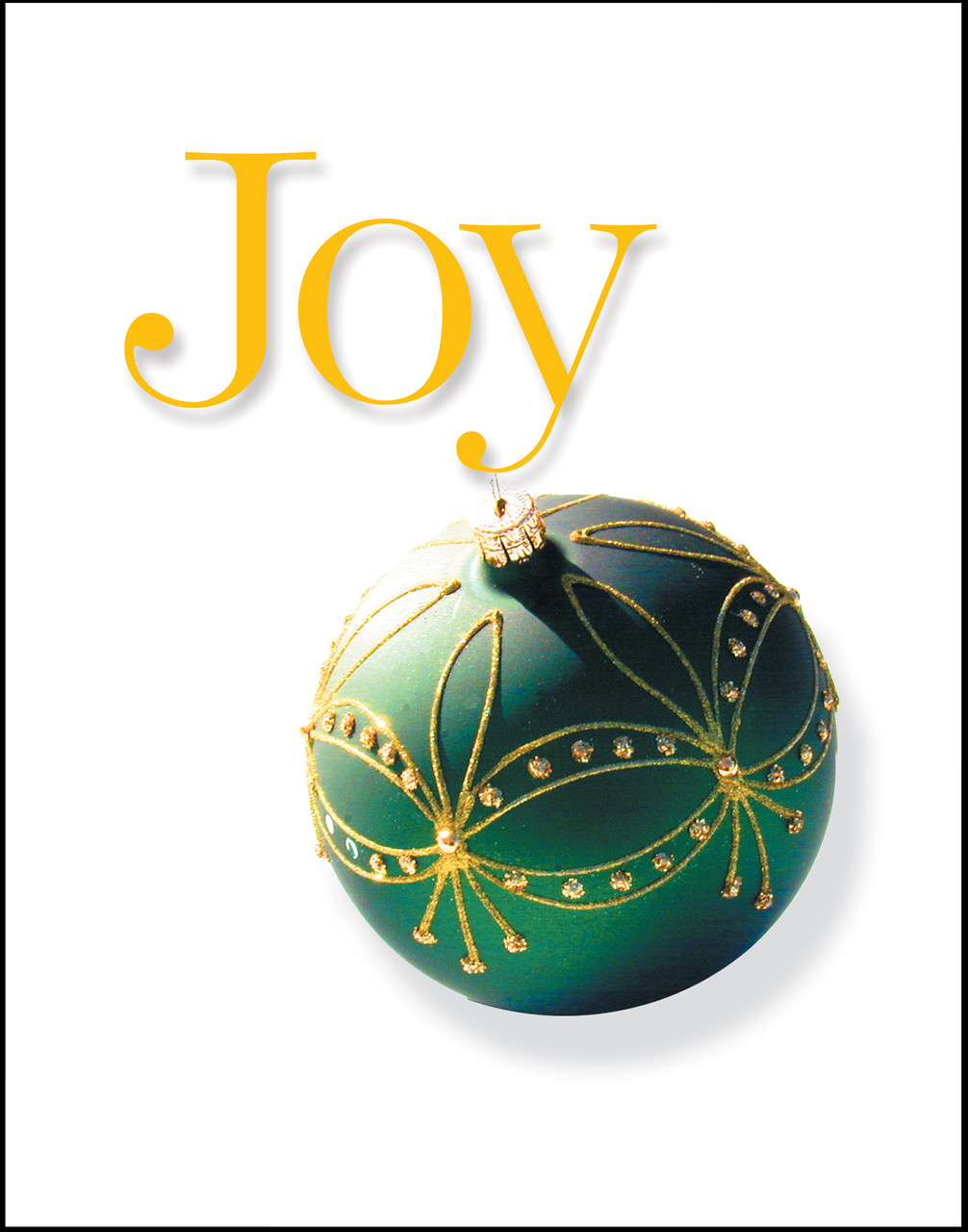 Joy Ornament Christmas Holiday Wall Decor Art Print