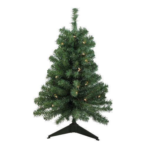 3' Pre-Lit Green Medium Blackwater Fir Artificial Christmas Tree - Clear Lights