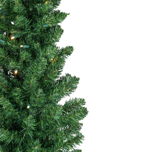 6' Pre-Lit Northern Balsam Fir Pencil Artificial Christmas Tree, Warm Clear LED Lights