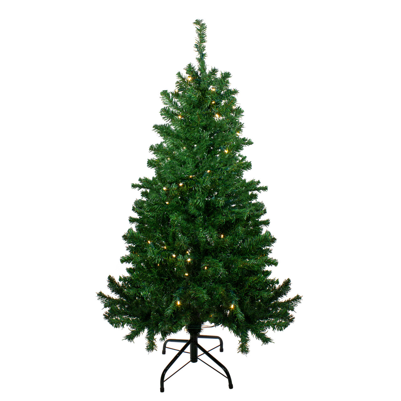 4' Pre-Lit Mixed Classic Pine Medium Artificial Christmas Tree - Warm Clear LED Lights