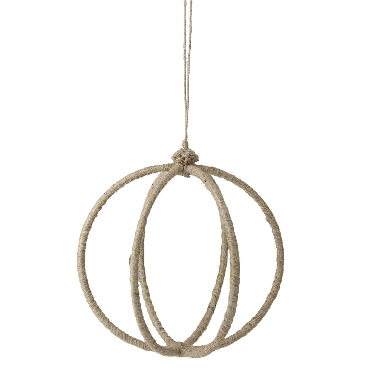 Jute Wrapped Christmas Hanging Ornament 19" (480mm)