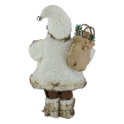12" Snow Lodge Santa Christmas Figure with Lantern