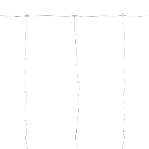 Multi-Function Window Curtain Christmas Lights - Warm White LED - 10' - Clear Wire - 3000ct