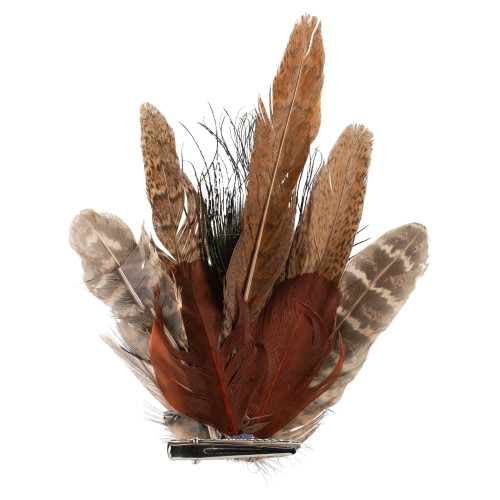 Peacock Feather Christmas Clip-On Ornament - 6"