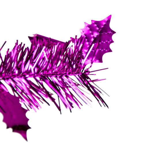 6' Pink Tinsel Pop-Up Artificial Christmas Tree, Unlit