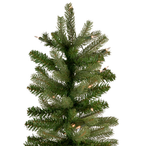 7.5' Pre-Lit Wicklow Noble Fir Artificial Christmas Tree, Clear Lights