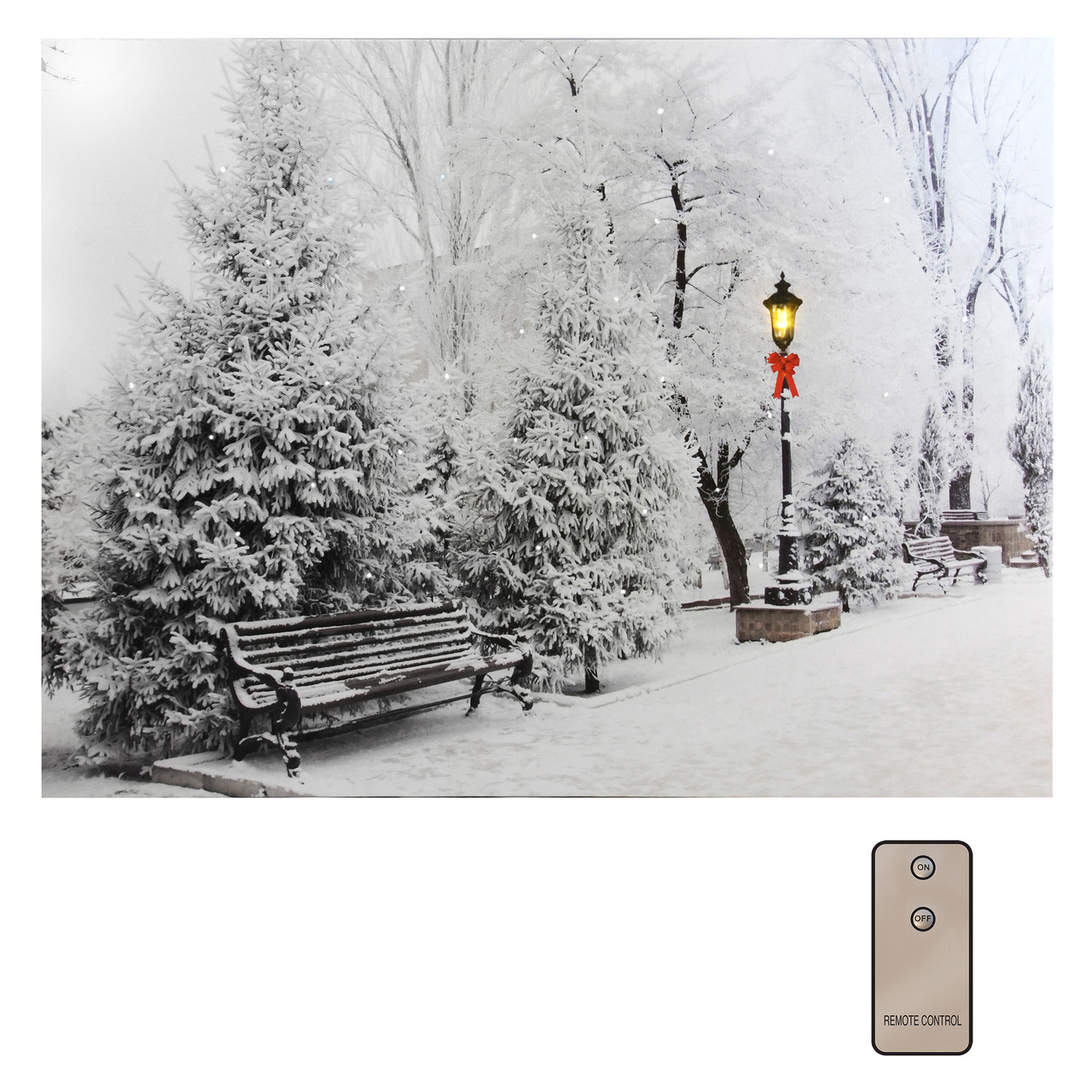 Battery-Operated Lighted Wall Art - Winter Wonderland