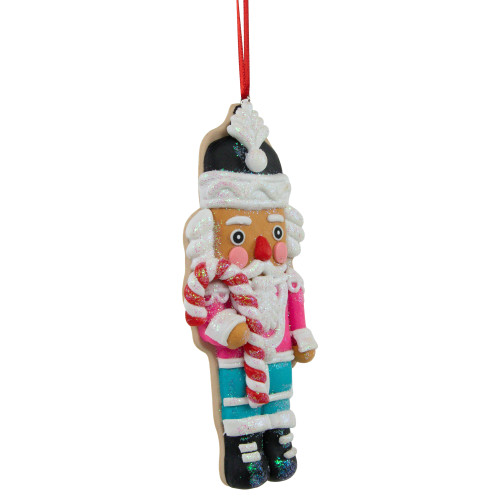 4.75" Glittered Nutcracker Cookie Ornament