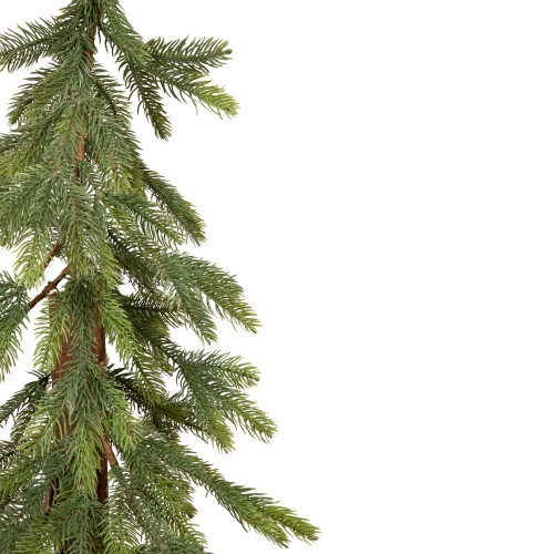 Downswept Pine Artificial Christmas Tree - 4'