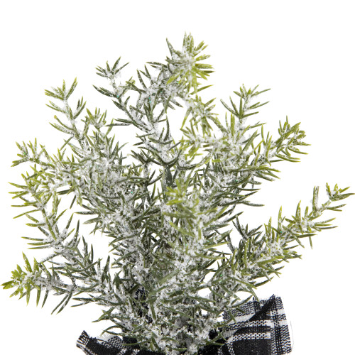 Mini Frosted Pine Artificial Christmas Trees - 10" - Set of 3